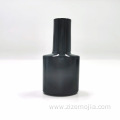 Black empty 10ml square frosted nail polish bottle